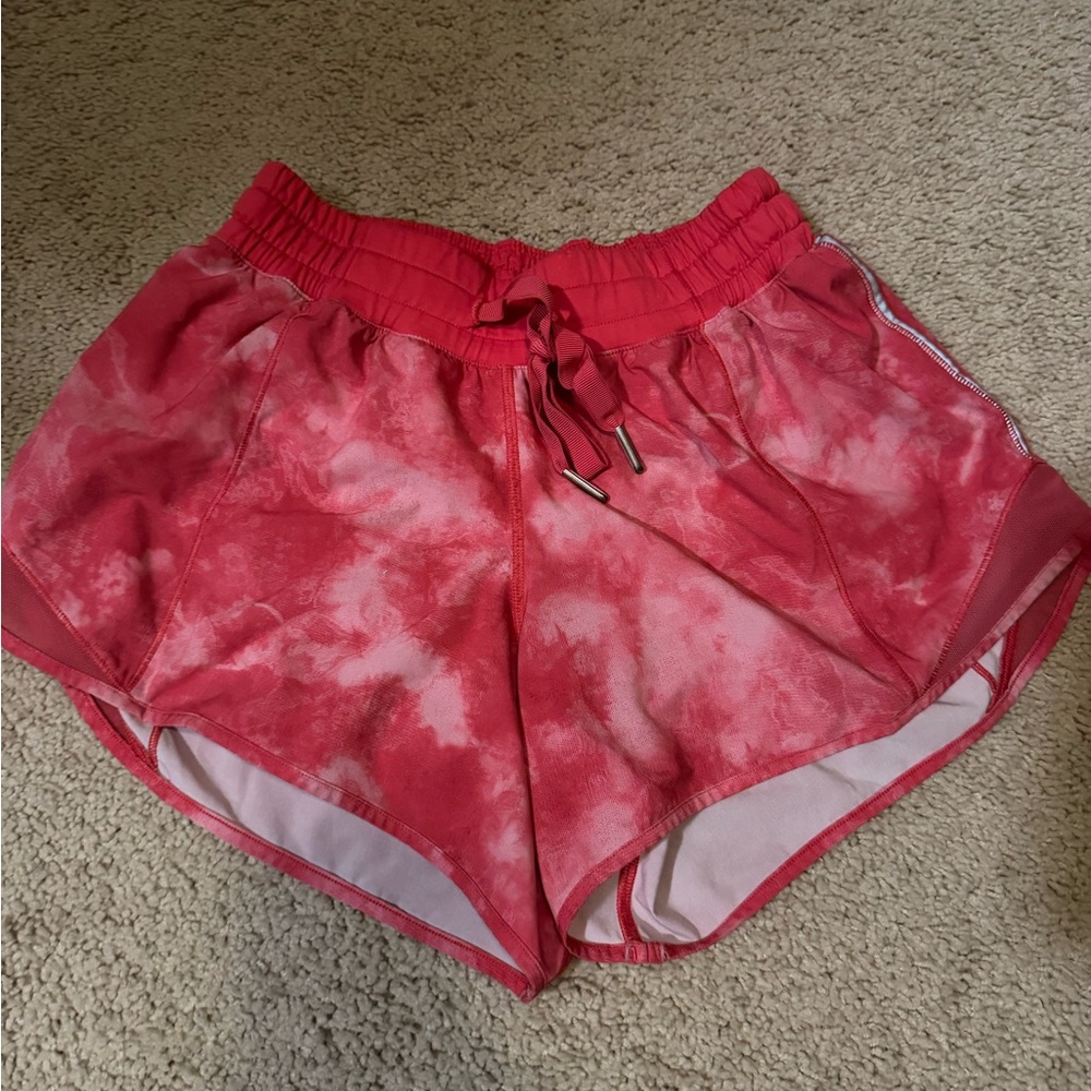 lululemon athletica Pink Tie-Dye Athletic Shorts
